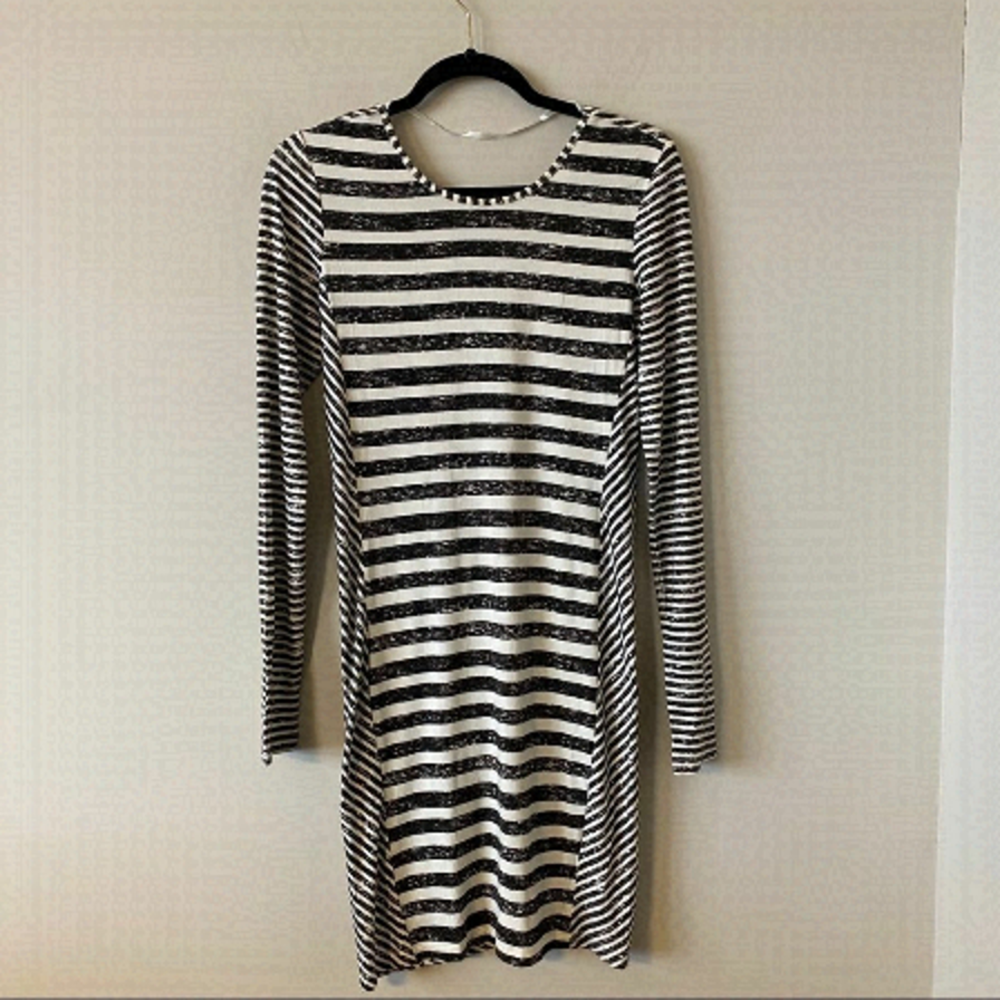Nwt-Philosophy -Mixed Stripe Bodycon Dress